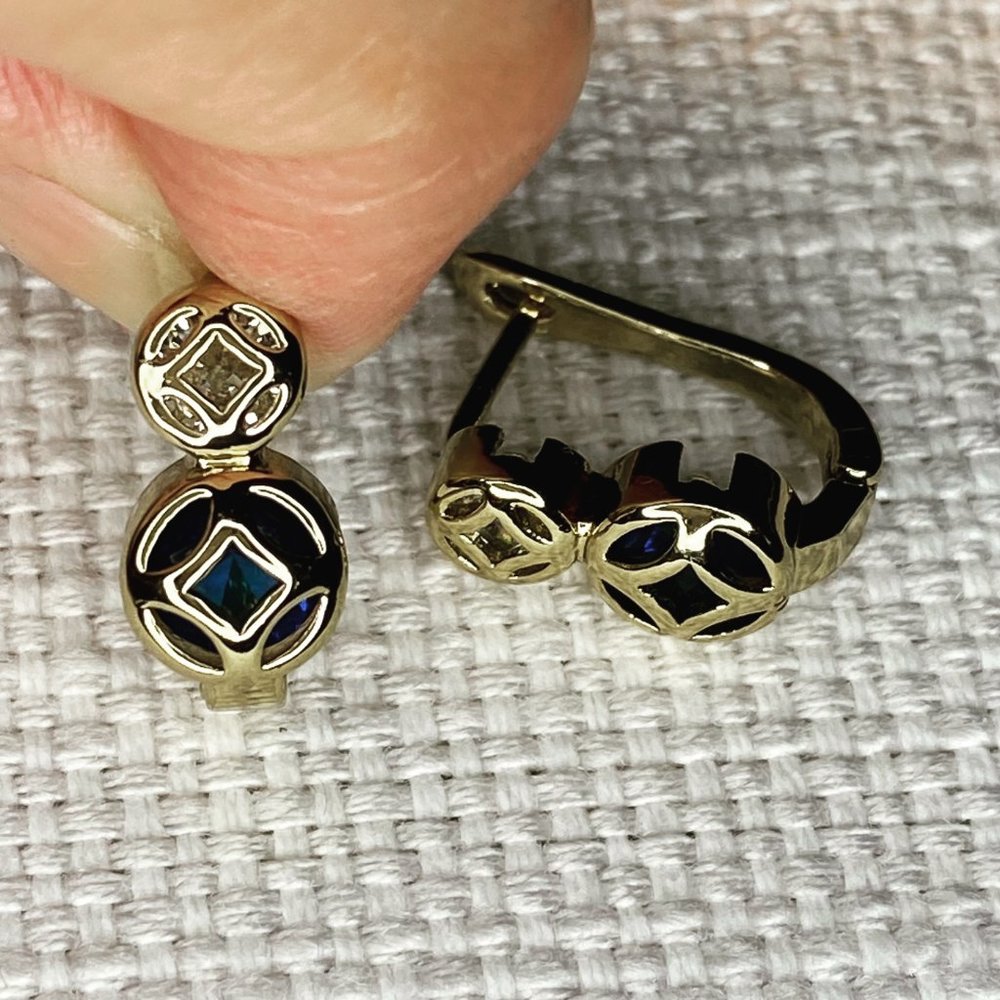 Gold plated earrings